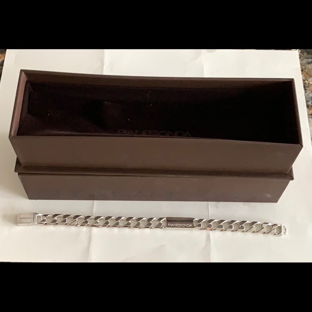 Pianegonda Sterling Silver Men’s Bracelet 8 1/8”